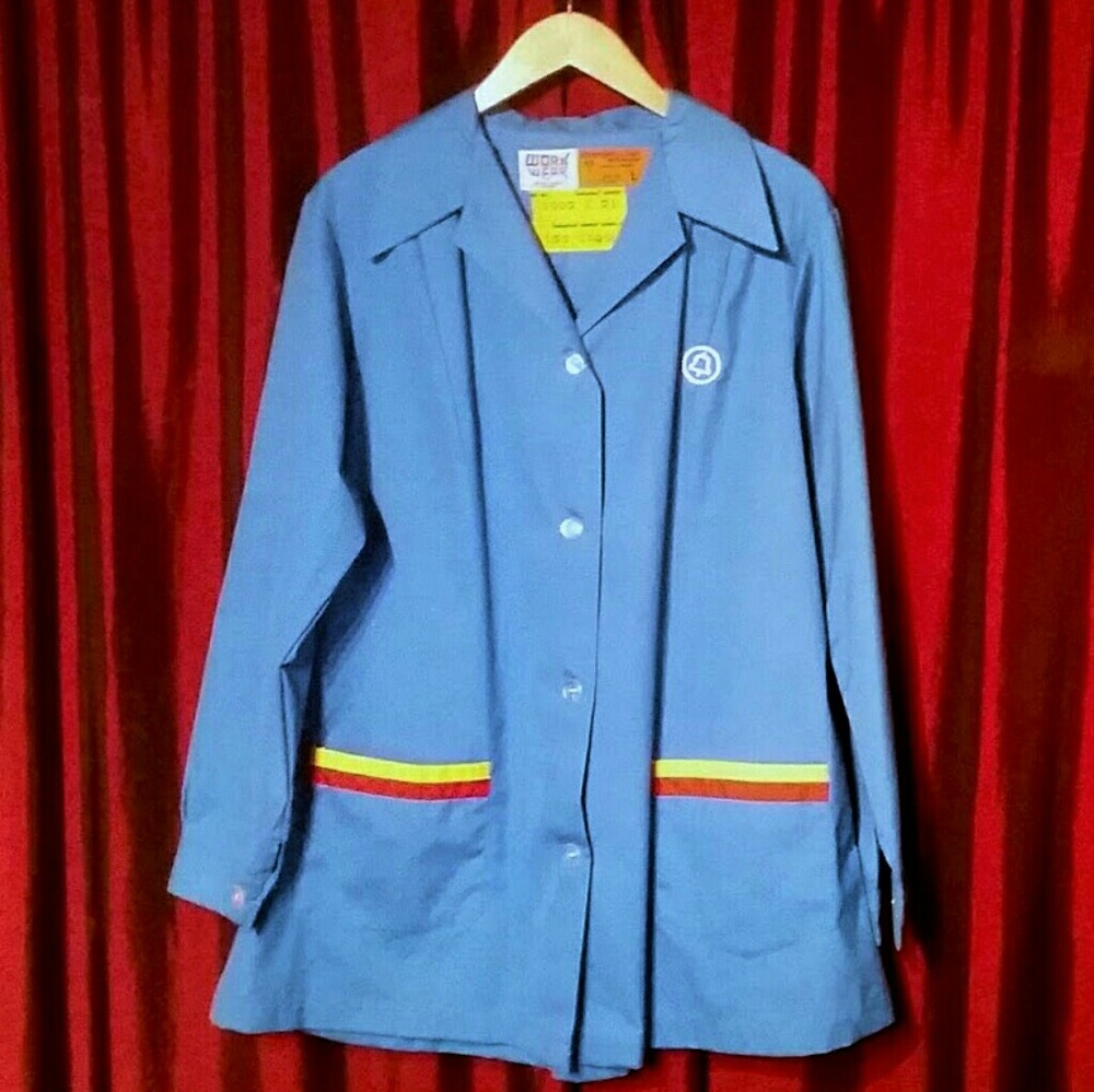 Vintage 1970s Bell Laboratories Work Coat Lab Coat